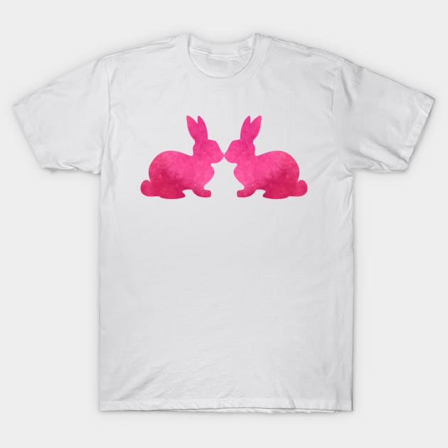 Pink Bunny Rabbit T-Shirt by Teezer79
